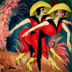 Ballerini in rosso, 1914
